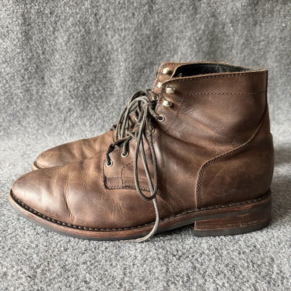Thursday Boot Men’s President Boots US 13 Brown Leather Lace Up Round Toe main image 6